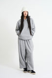Fleece crop pullover hood