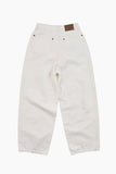 Turquoise white denim pants