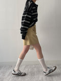 Symbol Stripe Overfit Collar Knit