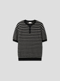 Vesta Striped Henley Knit
