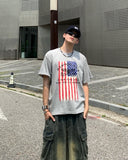 USA Flag Crop Short Sleeve Tee