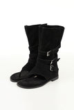 Biker Half Slipper Boots