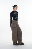 Tape dyeing cargo pants