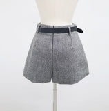 Tully Wrap Wool Shorts (Belt Set)