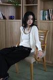 Wave sleeveless cardigan set