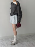 [Planning] Linen Two Tuck Wide Shorts