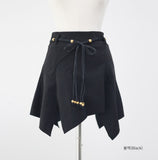 Tall Unbalanced Suede Skirt