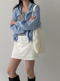 Stripe String Hood Jumper