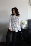 Diagonal Net Long Knit