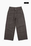 Moz stripe wide cotton pants