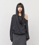 (W) Bless Hooded Layered Top