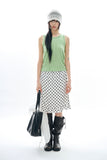 Bubble dot frill skirt