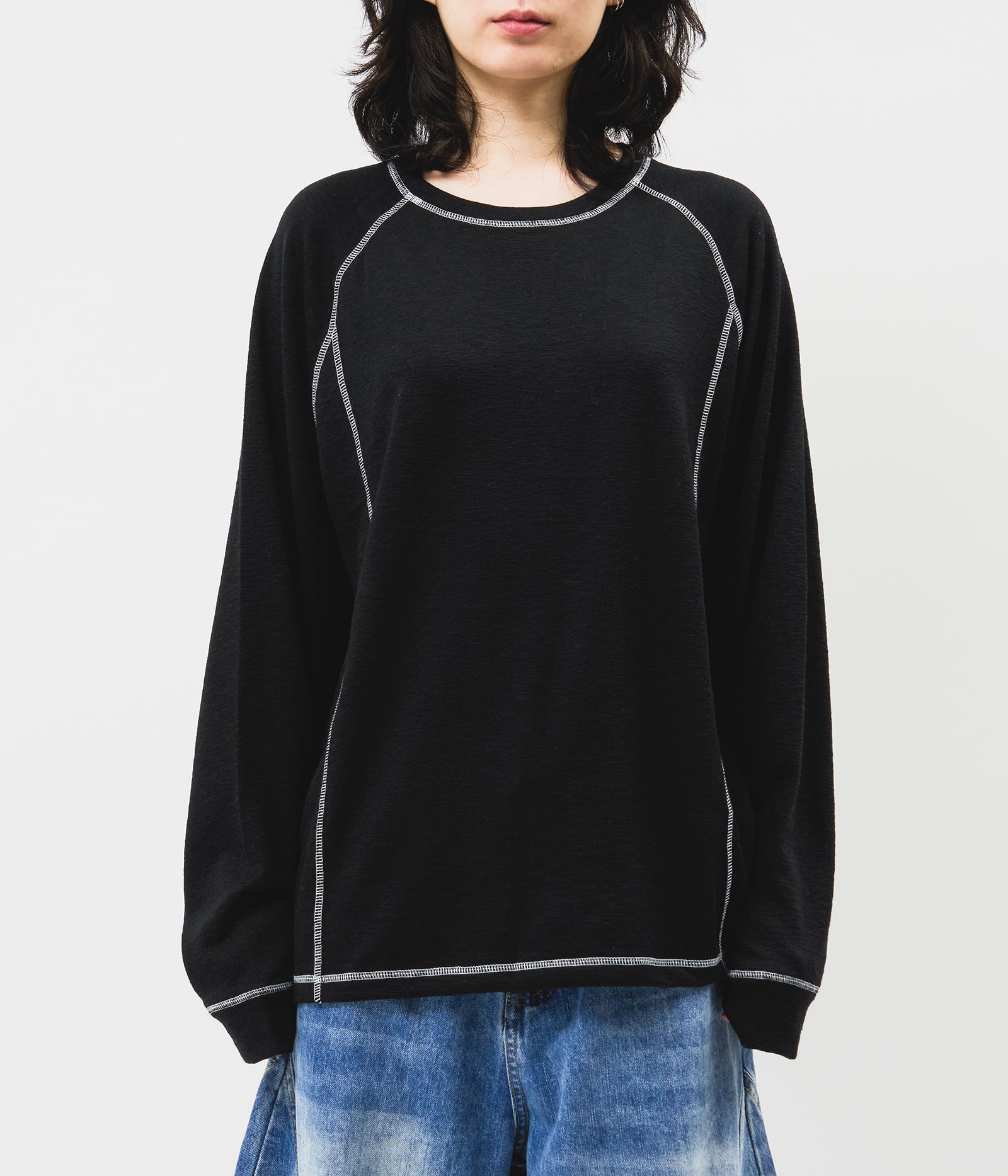 【HI FI FNK】Pie Stitch Longsleeve HI FI FNK(ハイファイファンク) - パイステッチ長袖Tシャツ
