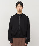 High Cropped Zip Hoodie