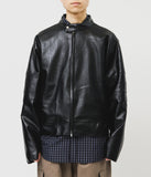 Incision Leather Jacket