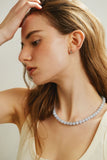 Ocean Wave Chalcedony Necklace