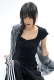 Fable slim ribbed tee