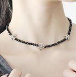 Winner Black Bead Necklace