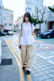 Anori frill peplum blouse