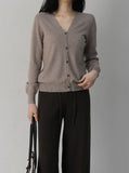 Premium Whole Garment Warming Round & V Cardigan