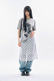 Viva see-through check skirt
