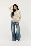 Bohemian Lace Wide Denim
