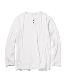 RIBBED HENLEY NECK LONG SLEEVE