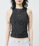 (W) Leaf Sleeveless