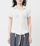 (W) Grimes Linen Collar Top