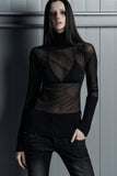 Sheer Banded Knit