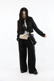 Side belt slim tee
