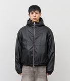 Ball Leather Hooded Jumper