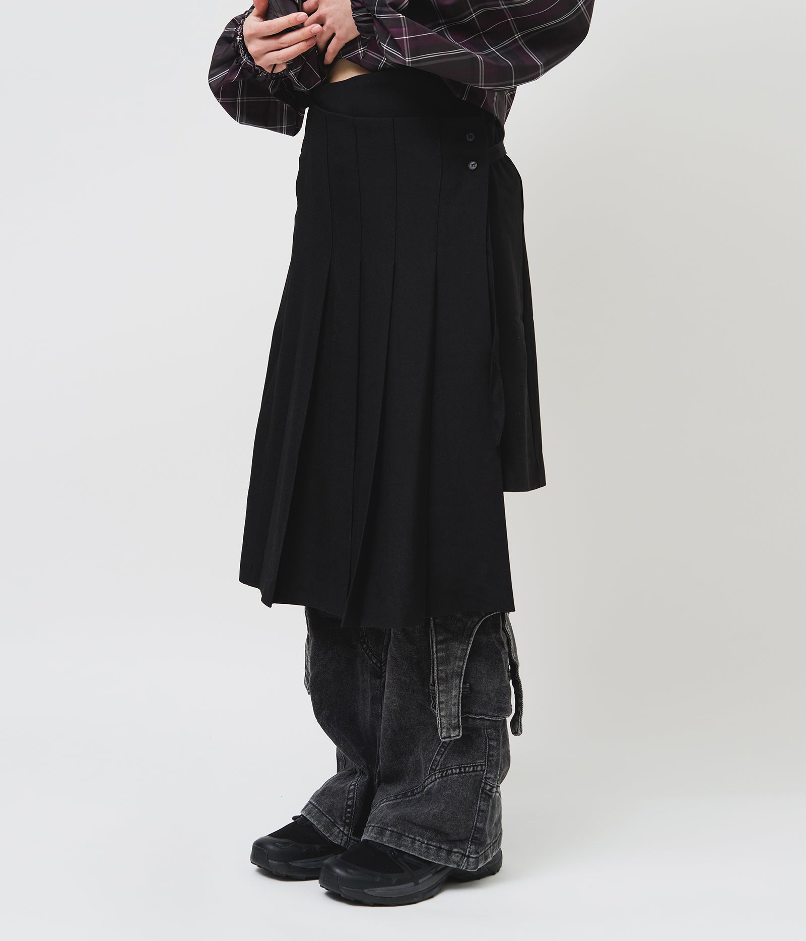 【HI FI FNK】(W) Alto Flap Skirt HI FI FNK(ハイファイファンク) - (W)アルトフラップスカート