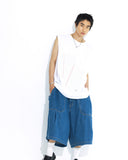 [AG] Fatigue Denim Half Pants