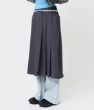 (W) Sli Lace Pleats Skirt