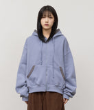 (W) Castle Checked Zip Hoodie