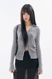 Solune net collor cardigan