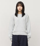 Wet Boucle Cropped Knit