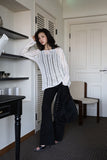 Diagonal Net Long Knit