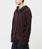 Record Pleats Zip Hoodie