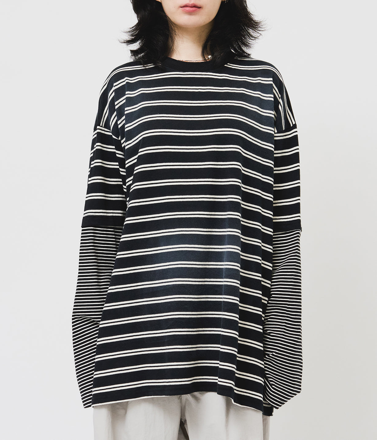 【HI FI FNK】Luck Layered Washed Longsleeve HI FI FNK(ハイファイファンク) - ラックレイヤードウォッシュ