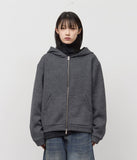 Wet Knitted Zip Hoodie