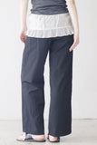 Lunine shirring layered pants