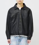 Re Washed Leather Jacket