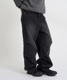 Duns pintuck wide denim pants