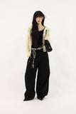 Bohemian Studded Black Pants