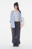 Zeckon check hooded shirt