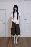 Bruno string cargo bermuda pants