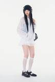 Nysa lace pattern knee-socks