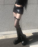 Ludena Tattoo Low-Waist Skirt